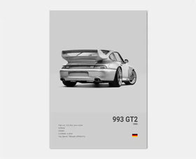 Poster Porsche 993 GT2 - 0