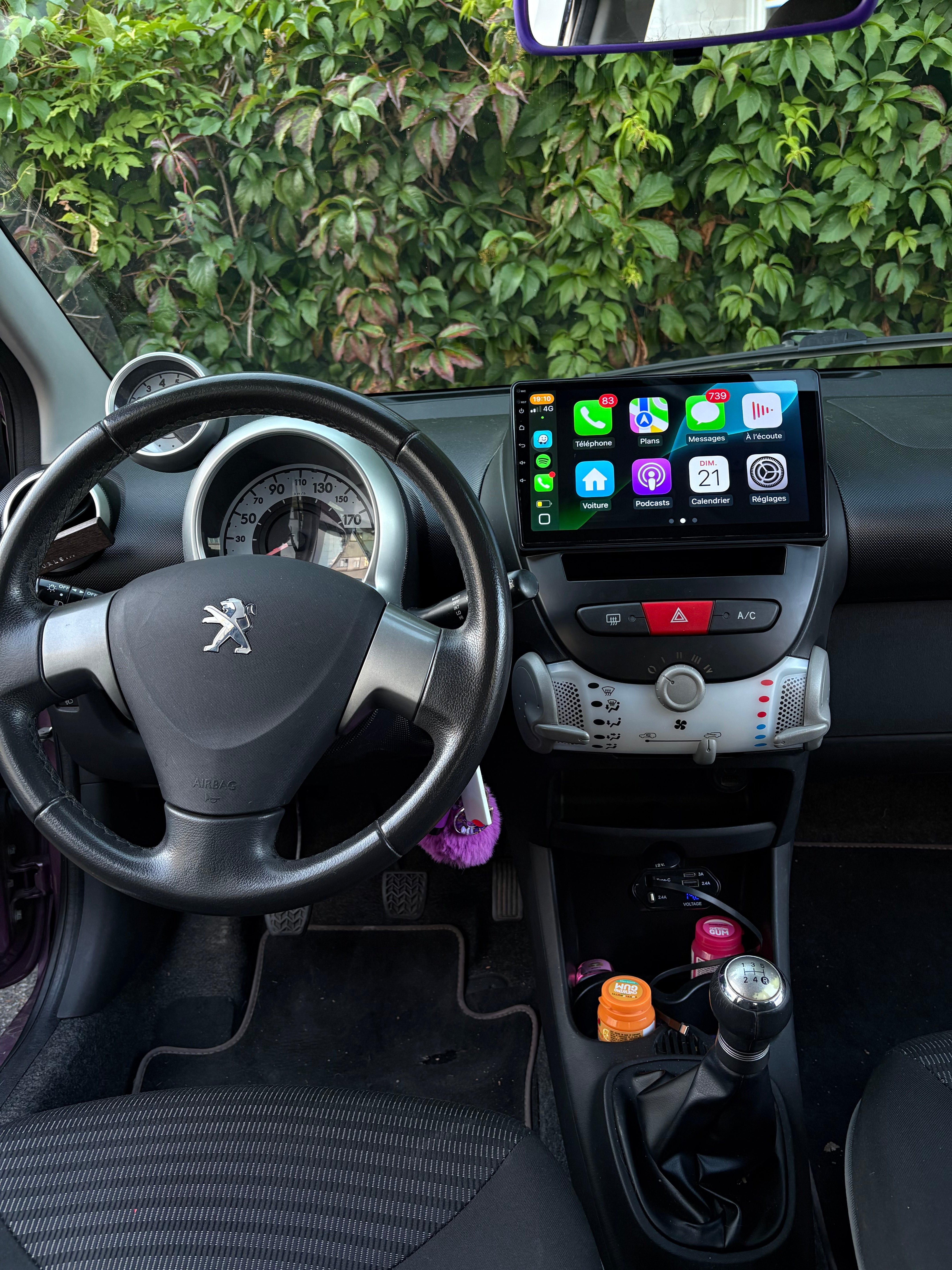 Autoradio Carplay Peugeot 107 2005-2014 - 0