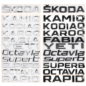 Skoda trunk letters