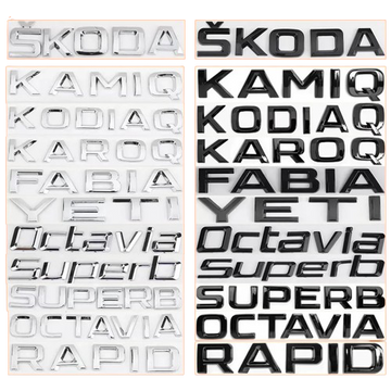 Lettres de coffre Skoda