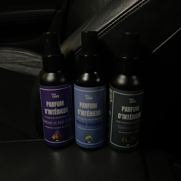 Povcars - Parfum d'intérieur - Fraîcheur énergisante
