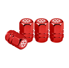 Buy rouge Bouchons de valve Volkswagen (X4)