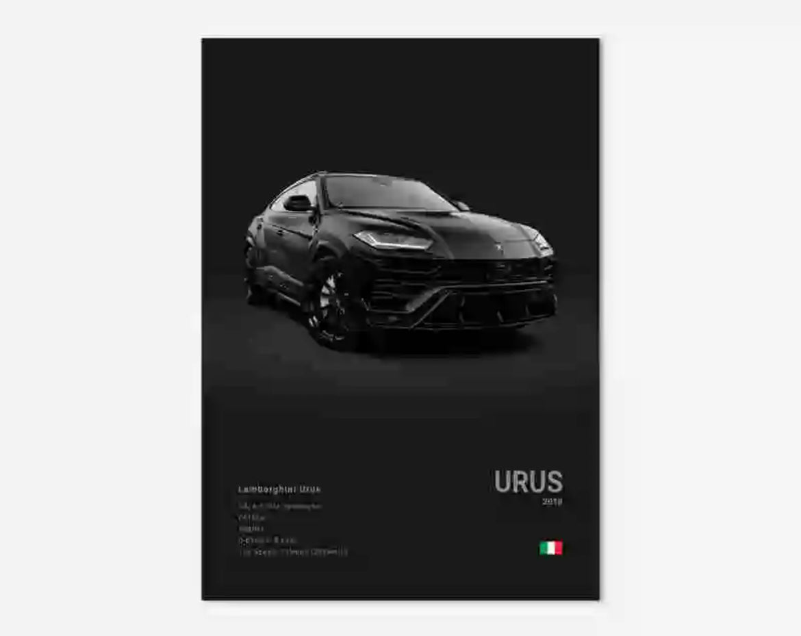 Buy black Poster LAMBORGHINI URUS