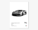 Poster LAMBORGHINI AVENTADOR SVJ Nº1-1