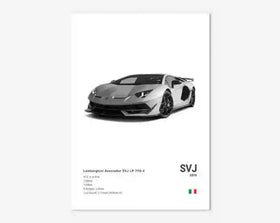 Poster LAMBORGHINI AVENTADOR SVJ Nº1
