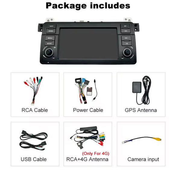 Autoradio CarPlay AndroidAuto BMW Série 3 E46