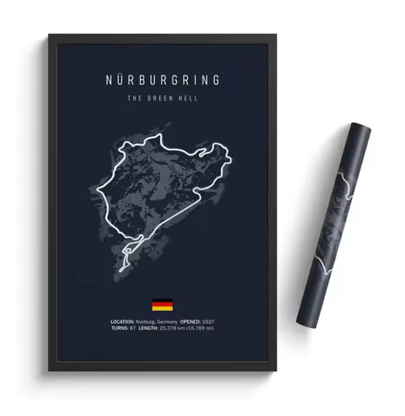 NÜRBURGRING circuit poster