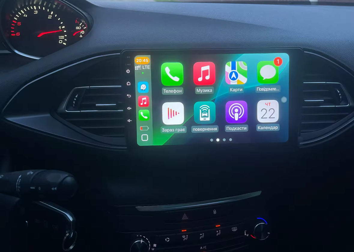 Autoradio Carplay AndroidAuto Peugeot 308 2013-2017