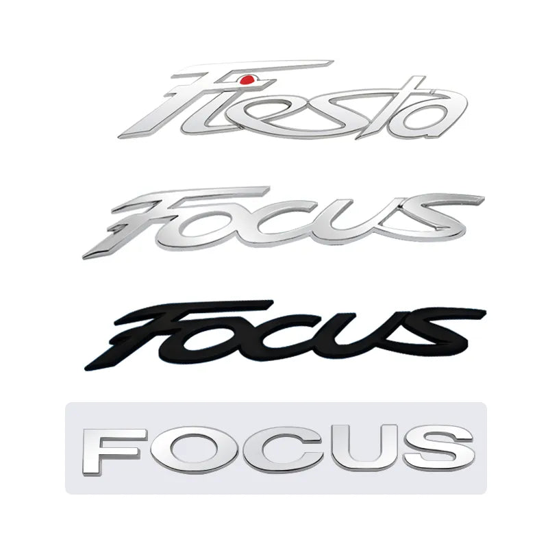 3D ABS Logo Emblem Badge Trunk Decal Car Sticker for Ford FOCUS X 2 3 Fiesta MK2 MK3 Accessories - Povcars