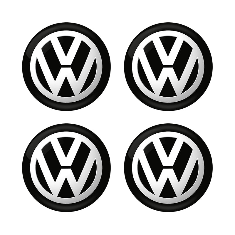 Autocollants pour centres de roues Volkswagen (x4) - Povcars