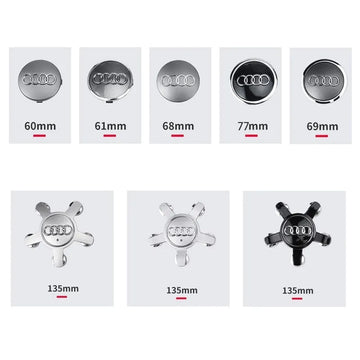 Centres de roue Audi (x4) - Povcars