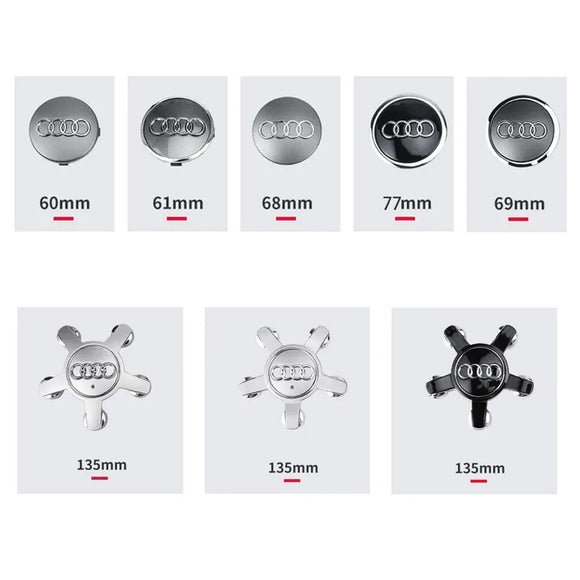 Centres de roue Audi (x4) - Povcars
