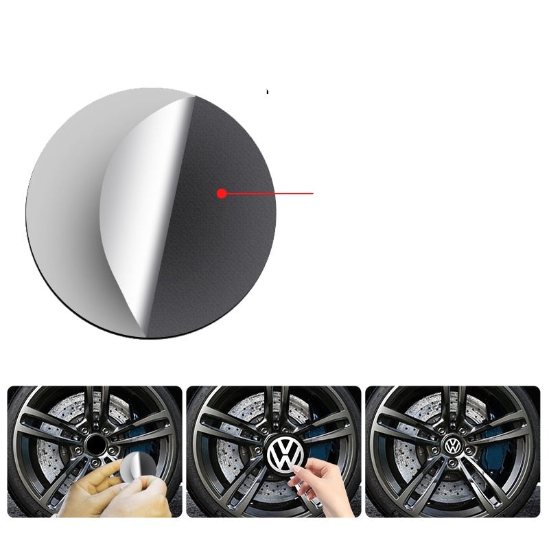 Autocollants pour centres de roues Volkswagen (x4) - Povcars