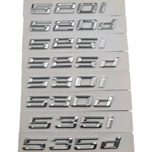 3D letter and number emblems for BMW 5 Series 