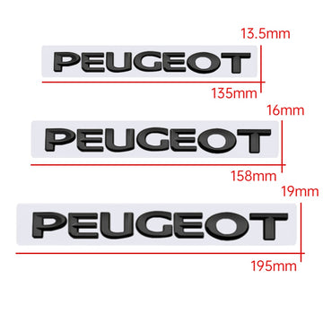 Lettres de coffre Peugeot - Povcars