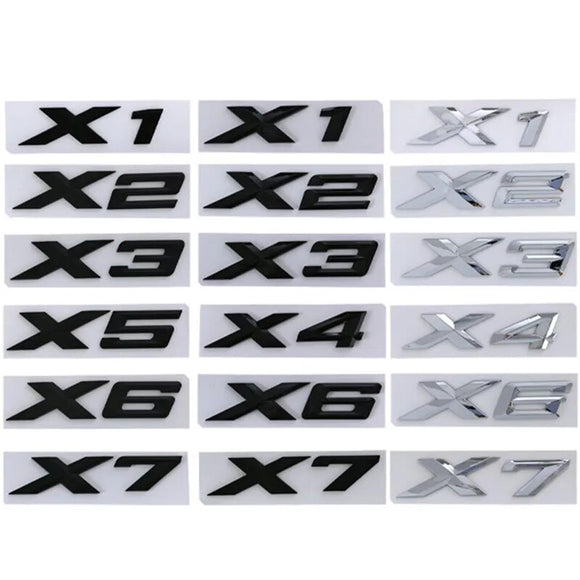 Lettres de coffre BMW (SUV) - Povcars