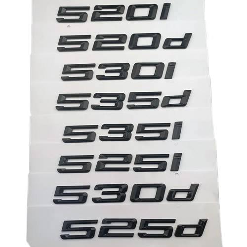 3D letter and number emblems for BMW 5 Series 