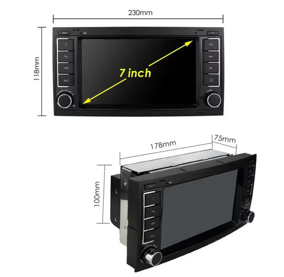 Écran CarPlay AndroidAuto Volkswagen Touareg 2002-2010