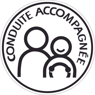 Disque magnétique pour conduite accompagnée - Povcars