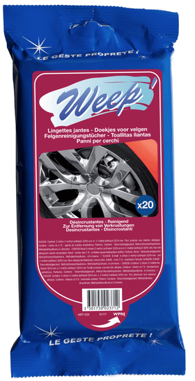 Lingettes de nettoyage pour jantes - Povcars