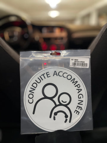 Disque magnétique pour conduite accompagnée - Povcars